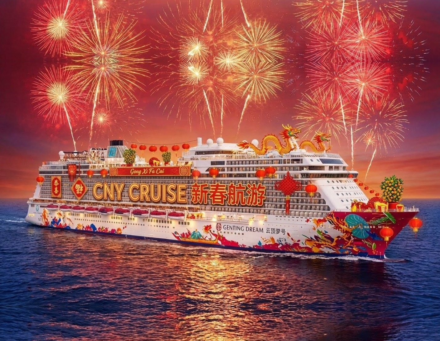 Genting Dream Chinese New Year Cruise - Palace-Level Experience at a Balcony-Room Price