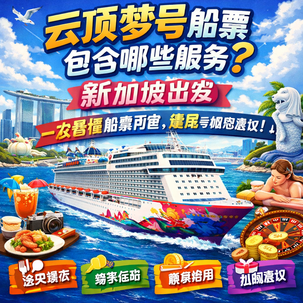 云顶梦号船票包含哪些服务？新加坡出发一次看懂船票内容、费用与加购建议