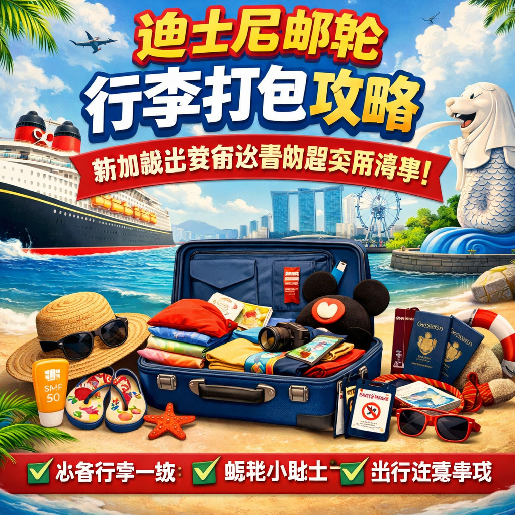 迪士尼邮轮行李打包攻略：新加坡出发前必看的超实用清单