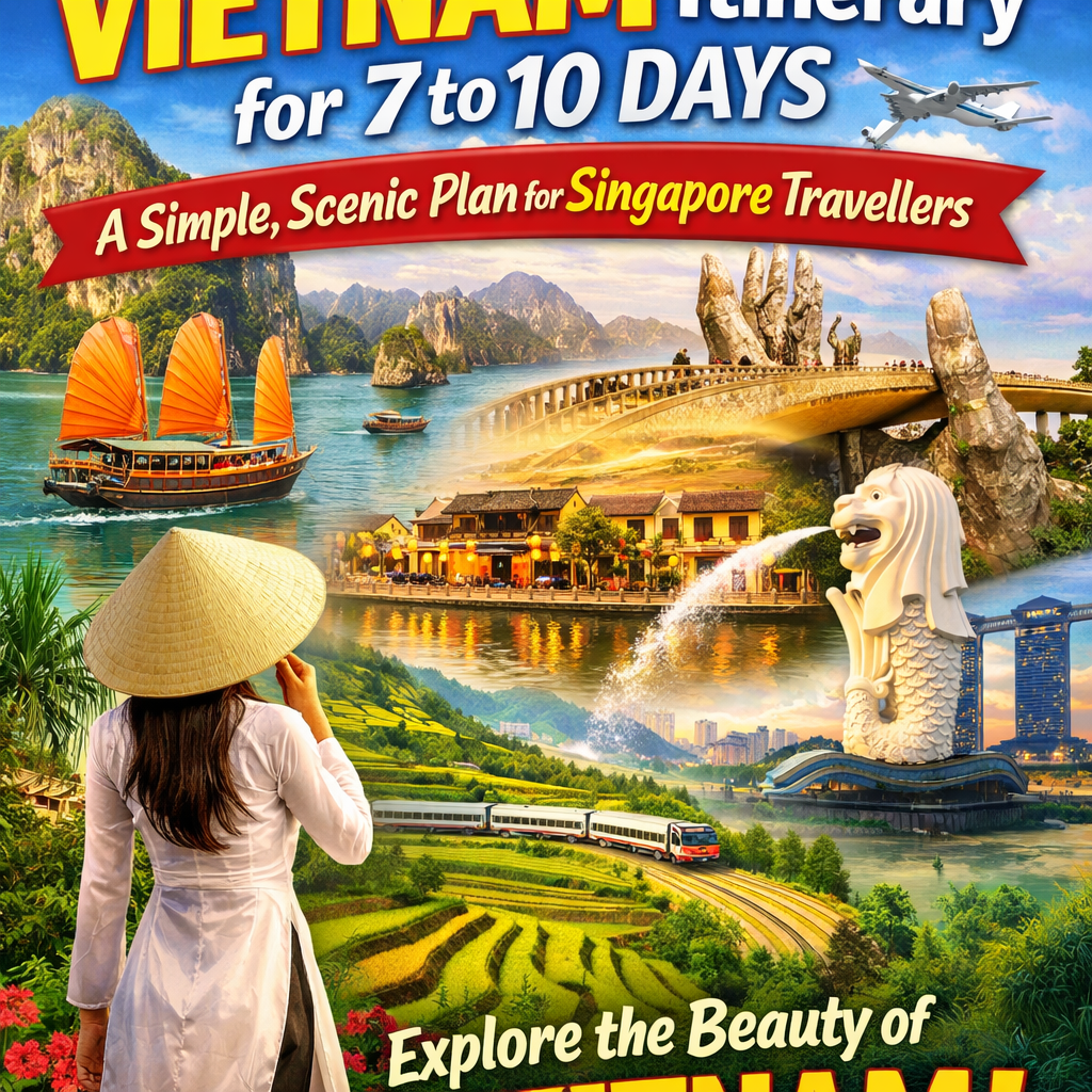 Best Vietnam Itinerary for 7 to 10 Days: A Simple, Scenic Plan for Singapore Travellers