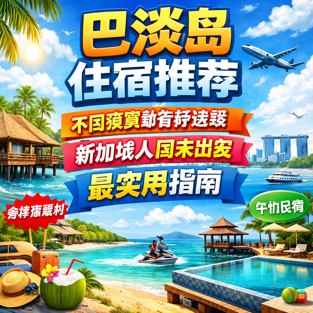 巴淡岛住宿推荐：不同预算都有好选择，新加坡人周末出发最实用指南