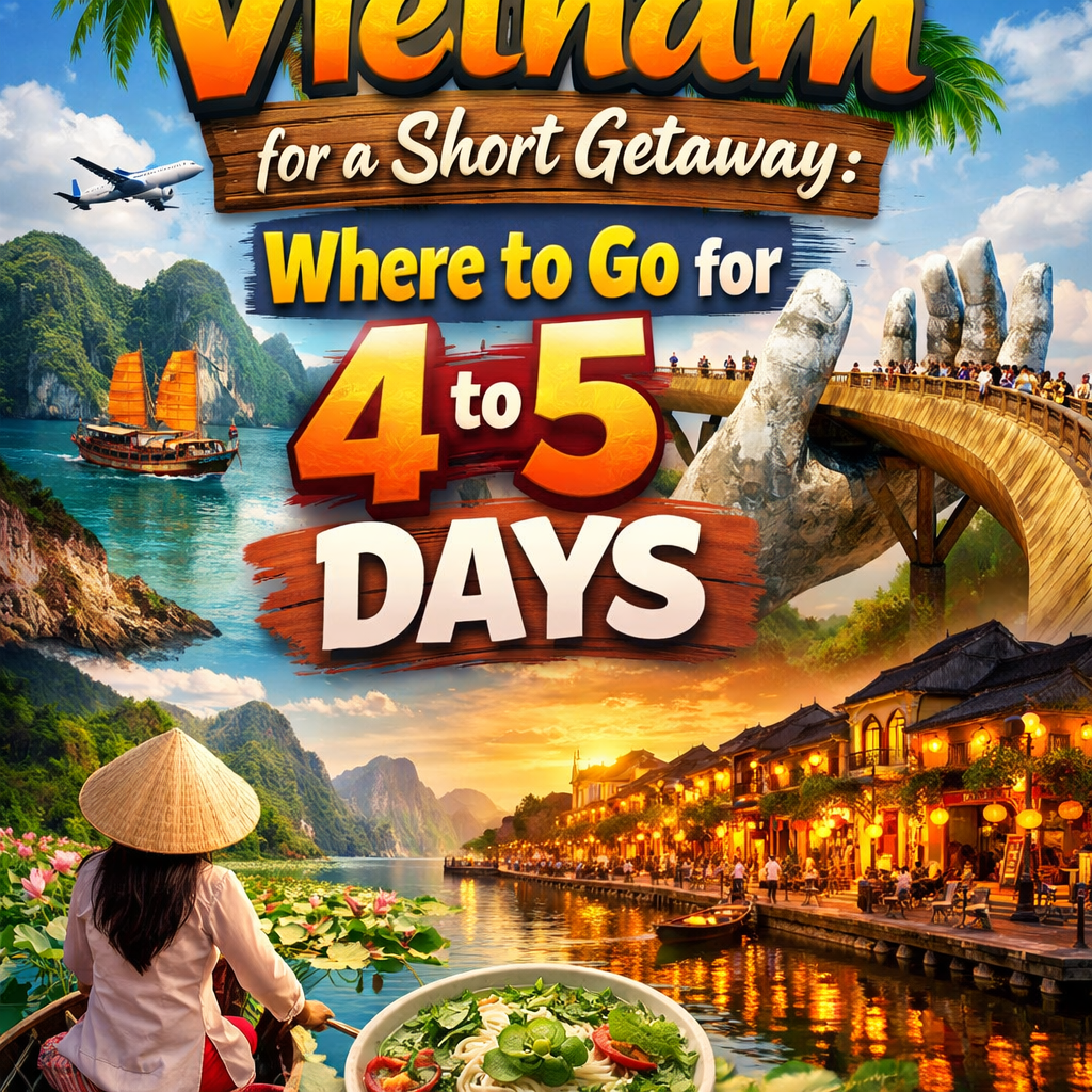 Vietnam for a Short Getaway: Where to Go for 4 to 5 Days