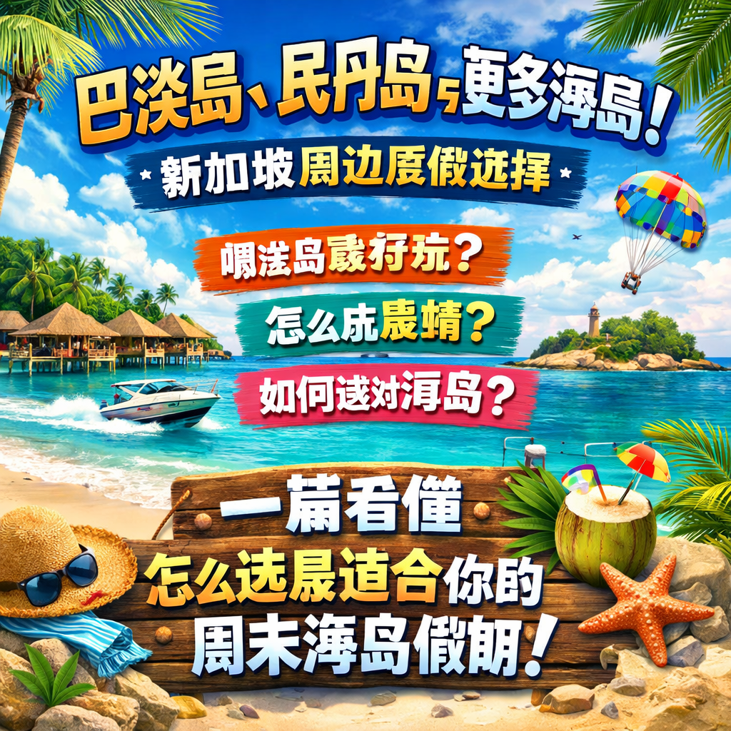 巴淡岛、民丹岛与更多海岛：新加坡周边度假选择｜一篇看懂怎么选最适合你的周末海岛假期