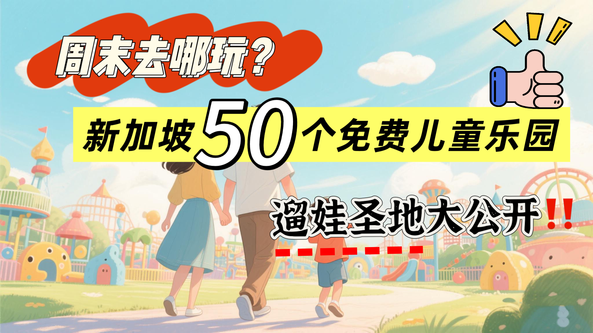 新加坡全岛50个免费儿童游乐园大盘点！含地点&开放时间，水上乐园、滑梯、秋千全都有！